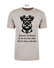 Load image into Gallery viewer, Schnauzer-103 - Next Level CVC Short Sleeve Crew Tee - All Dressed To Go Out Logo