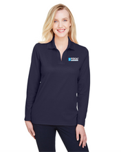 Load image into Gallery viewer, FYZICAL-122 - Devon & Jones CrownLux Ladies' Performance Plaited Long Sleeve Polo