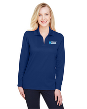 Load image into Gallery viewer, FYZICAL-122 - Devon & Jones CrownLux Ladies' Performance Plaited Long Sleeve Polo