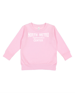 NMGC-253-1 - Rabbit Skins Toddler Fleece Crewneck Sweatshirt - NMGC Main Logo