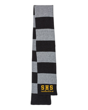 Load image into Gallery viewer, SEQ-Robotics-902-5 - Sportsman - Rugby-Striped Knit Scarf - SHS Robotics Logo