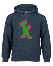 Load image into Gallery viewer, ATL-KINGS-091-07 - Russell Athletic Unisex Dri-Power® Hooded Sweatshirt - K with Crown Logo