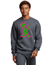 Load image into Gallery viewer, ATL-KINGS-092-7 - Russell Athletic Unisex Dri-Power Crewneck Sweatshirt - K with Crown Logo