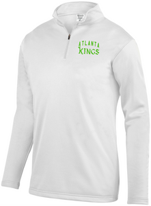 ATL-KINGS-101-3 - Augusta 1/4 Zip Wicking Fleece Pullover-Atlanta Kings Arch Logo