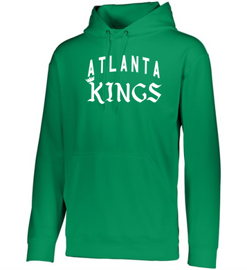 ATL-KINGS-105-3 - Augusta Wicking Fleece Hoodie Pullover - Atlanta KINGS ARC Logo