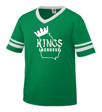 Load image into Gallery viewer, ATL-KINGS-543-5 - Augusta Sleeve Stripe Jersey - K With GA Outline Logo