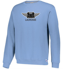 Load image into Gallery viewer, AWA-LAX-092-1 - Russell Athletic Unisex Dri-Power Crewneck Sweatshirt - AWA Lacrosse Logo