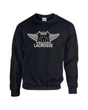 Load image into Gallery viewer, AWA-LAX-304-1 - Gildan Adult 8 oz., 50/50 Fleece Crew - AWA Girls Lacrosse Logo