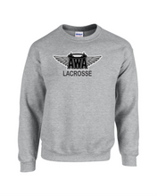 Load image into Gallery viewer, AWA-LAX-304-1 - Gildan Adult 8 oz., 50/50 Fleece Crew - AWA Girls Lacrosse Logo