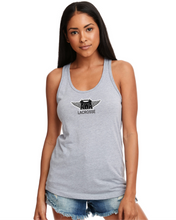 Load image into Gallery viewer, AWA-LAX-515-1 - Next Level Ladies' Ideal Racerback Tank - AWA Girls Lacrosse Logo
