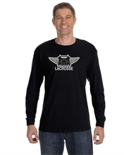 Load image into Gallery viewer, AWA-LAX-536-1 - Jerzees 5.6 oz. DRI-POWER® ACTIVE Long-Sleeve T-Shirt - AWA Lacrosse Logo