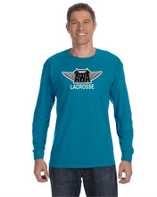 Load image into Gallery viewer, AWA-LAX-536-1 - Jerzees 5.6 oz. DRI-POWER® ACTIVE Long-Sleeve T-Shirt - AWA Lacrosse Logo