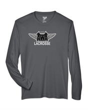 Load image into Gallery viewer, AWA-LAX-624-1 - Team 365 Zone Performance Long-Sleeve T-Shirt - AWA Girls Lacrosse Logo