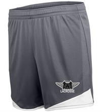 Load image into Gallery viewer, AWA-LAX-743-1 - High Five Ladies Stamford Soccer Shorts (5 1/2 Inch Inseam) - AWA Girls Lacrosse Logo