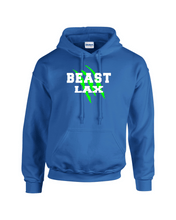 Load image into Gallery viewer, BEAST-LAX-303-2 - Gildan Adult Heavy Blend 8 oz., 50/50 Fleece Hoodie - BEAST LAX Logo