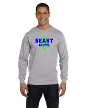Load image into Gallery viewer, BEAST-LAX-518-3 - Gildan 5.5 oz., 50/50 Long-Sleeve T-Shirt - BEAST Elite Logo