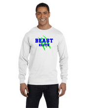 Load image into Gallery viewer, BEAST-LAX-518-3 - Gildan 5.5 oz., 50/50 Long-Sleeve T-Shirt - BEAST Elite Logo