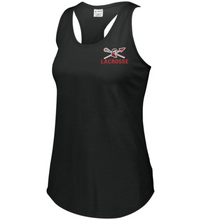 Load image into Gallery viewer, CHS-LAX-634-1 - Augusta Ladies Lux Tri-Blend Tank - Warrior Lacrosse Logo