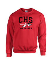 Load image into Gallery viewer, CHS-PTSA-305-3 - Gildan Adult 8 oz., 50/50 Fleece Crew -  CHS Arrow Warriors Logo