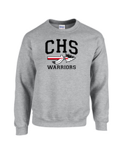 Load image into Gallery viewer, CHS-PTSA-305-3 - Gildan Adult 8 oz., 50/50 Fleece Crew -  CHS Arrow Warriors Logo