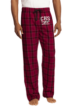 Load image into Gallery viewer, CHS-PTSA-723-3 - District Men's Flannel Plaid Pants - CHS Arrow Warriors Logo