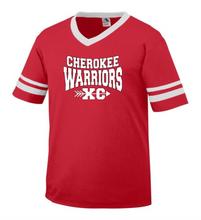 Load image into Gallery viewer, CHS-XC-510-4 - Augusta Sleeve Stripe Jersey - Cherokee Warriors XC Logo