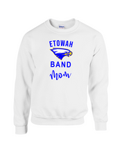 Load image into Gallery viewer, ET-BND-303-3B - Gildan Adult 8 oz., 50/50 Fleece Hoodie - Etowah Eagle Band Mom Logo