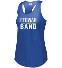 Load image into Gallery viewer, ET-BND-514-2 - Augusta Ladies Lux Tri-Blend Tank - Etowah Band Eagles Logo