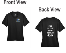 Load image into Gallery viewer, ET-BND-626-1-5 - Team 365 Ladies' Zone Performance T-Shirt - Etowah Band & Guard Spin Logos