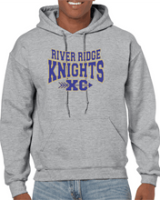 Load image into Gallery viewer, RR-XC-301-1 - Gildan Adult 8 oz., 50/50 Fleece Hoodie - River Ridge KNIGHTS XC Logo