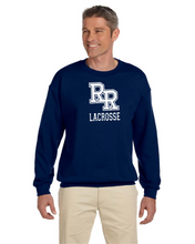 Load image into Gallery viewer, RR-LAX-304-1 - Gildan Adult 8 oz., 50/50 Fleece Crew - RR Lacrosse Logo