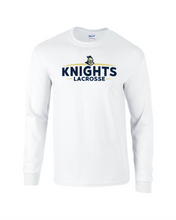 Load image into Gallery viewer, RR-LAX-518-3 - Gildan 5.5 oz., 50/50 Long-Sleeve T-Shirt - KNIGHTS Archs Logo