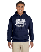 Load image into Gallery viewer, Item RR-SOC-301-2 Gildan Adult 8 oz., 50/50 Fleece Hoodie - River Ridge KNIGHTS Soccer Logo