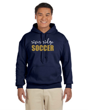 Load image into Gallery viewer, Item RR-SOC-301-3 Gildan Adult 8 oz., 50/50 Fleece Hoodie - River Ridge Soccer Logo