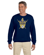Load image into Gallery viewer, Item RR-SOC-304-1 - Gildan Adult 8 oz., 50/50 Fleece Crew - RR Lady KNIGHTS Soccer Logo