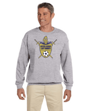 Load image into Gallery viewer, Item RR-SOC-304-1 - Gildan Adult 8 oz., 50/50 Fleece Crew - RR Lady KNIGHTS Soccer Logo