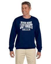 Load image into Gallery viewer, Item RR-SOC-304-2 - Gildan Adult 8 oz., 50/50 Fleece Crew - RR KNIGHTS Soccer Logo