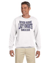 Load image into Gallery viewer, Item RR-SOC-304-2 - Gildan Adult 8 oz., 50/50 Fleece Crew - RR KNIGHTS Soccer Logo