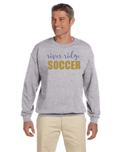 Load image into Gallery viewer, Item RR-SOC-304-3 - Gildan Adult 8 oz., 50/50 Fleece Crew - RR Soccer Logo