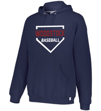 Load image into Gallery viewer, WW-BB-091-11 - Russell Athletic Unisex Dri-Power® Hooded Sweatshirt - Woodstock Diamond Baseball Logo