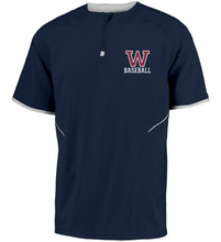 Load image into Gallery viewer, WW-BB-111-2 - Russell Cage Short Sleeve 1/4 Zip Jacket - Woodstock W Baseball Logo