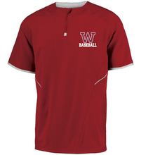 Load image into Gallery viewer, WW-BB-111-2 - Russell Cage Short Sleeve 1/4 Zip Jacket - Woodstock W Baseball Logo