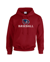 Load image into Gallery viewer, WW-BB-301-3 - Gildan Adult 8 oz., 50/50 Fleece Hoodie - Wolverine Baseball Logo