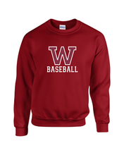Load image into Gallery viewer, WW-BB-304-2 - Gildan Adult 8 oz., 50/50 Fleece Crew - Woodstock W Baseball Logo