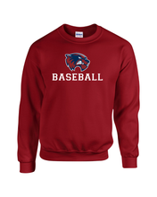 Load image into Gallery viewer, WW-BB-304-3 - Gildan Adult 8 oz., 50/50 Fleece Crew - Wolverine Baseball Logo