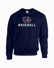 Load image into Gallery viewer, WW-BB-304-3 - Gildan Adult 8 oz., 50/50 Fleece Crew - Wolverine Baseball Logo