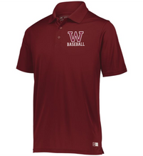 Load image into Gallery viewer, WW-BB-504-2 - Russell Essential Polo - Woodstock W Baseball Logo