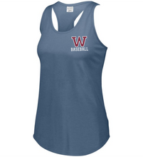 Load image into Gallery viewer, WW-BB-521-2 - Augusta Ladies Lux Tri-Blend Tank - Woodstock W Baseball Logo