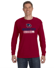 Load image into Gallery viewer, WW-BB-536-1 - Jerzees 5.6 oz. DRI-POWER® ACTIVE Long-Sleeve T-Shirt - Woodstock Baseball Logo