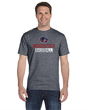 Load image into Gallery viewer, WW-BB-589 - BEEFY-Tee - Hanes Men's Tall Beefy-T - Woodstock Baseball Logo
